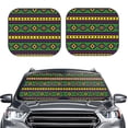 thumbnail image 2 of Kll Carnival Mardi Gras Windshield Sun Shade 2-Piece Foldable Car Front Window Sunshade For Most Sedans Suv Truck - Auto Sun Blocker Visor Protector Blocks Max Uv Rays - Medium, 2 of 7