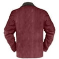 thumbnail image 3 of LISTHA Men's Aztec Western Jackets Cowboy Winter Warm Sherpa Fleece Coats Retro Ethnic Vintage Casual Long Sleeve Jacket Wine XL, 3 of 3