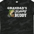 thumbnail image 4 of Inktastic Grandad's Fishing Buddy with White Text Boys Toddler T-Shirt, 4 of 5