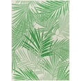 thumbnail image 2 of Hauteloom Jaala Living Room, Bedroom Patio Outdoor Area Rug - Coastal - Bone, Emerald, Kiwi - 5'3" x 7', 2 of 6
