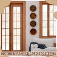 thumbnail image 2 of Riguas 6/12Pcs Unfinished Scalloped Wood Border Trim Farmhouse Home DIY Crafts Wall Cabinet Shelf Door Window Frame Scalloped Edge Decorative Wood Strips, 2 of 6