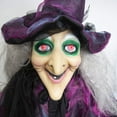 thumbnail image 5 of 71in Life-Size Hanging Witch Halloween Decoration with Motion-Activated Voice, Red LED Eyes, Scary Animated Prop for Indoor & Outdoor Yard, Haunted House, Party, 5 of 8
