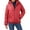 Red, variant on GEWSEY Women's Heavyweight Quilted Hooded Puffer Winter Jacket with Adjustable Waist (White, M)