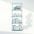 thumbnail image 6 of Furinno Turn-N-Tube 5-Tier Multipurpose Compact Display Rack, Shelving Unit, Bookcase, Light Blue/White, 6 of 6