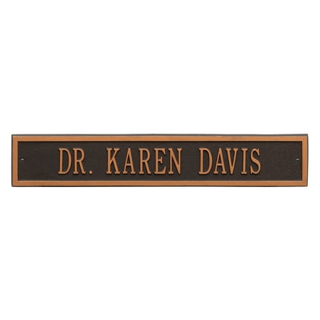 Arch Extension Estate Address Wall Plaque in Oil Rubbed Bronze