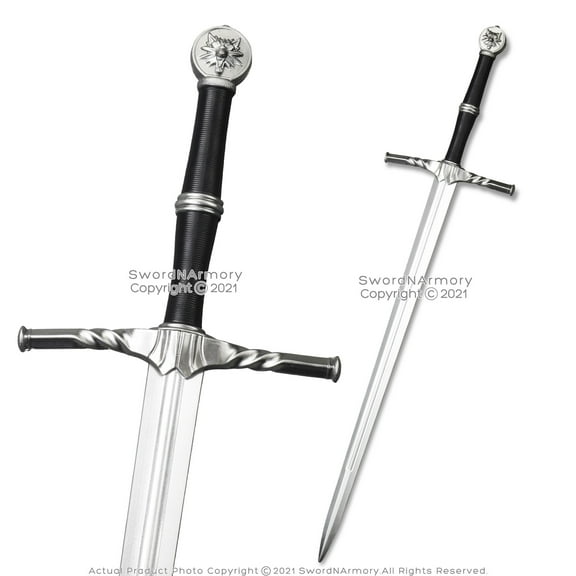 FOAM High Density Fantasy Geralt Silver Sword Cosplay LARP Halloween Costume Gift