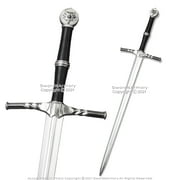 FOAM High Density Fantasy Geralt Steel Silver Long Sword Cosplay LARP Costume Gift