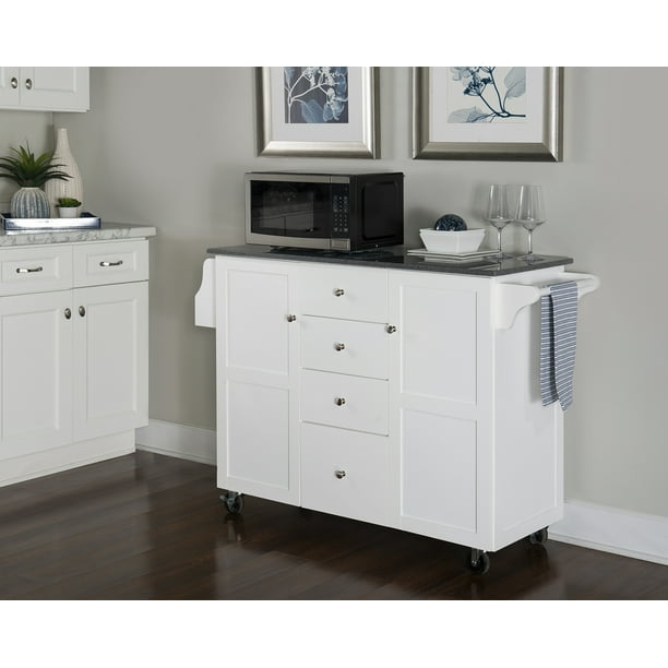 Linon Alanis Kitchen Cart Multiple Finishes Com Linon Alanis Kitchen Cart Multiple, Hardiman 53 75 Kitchen Island With Solid Wood Top And Locking Wheels