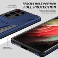 thumbnail image 6 of For Samsung Galaxy S22 Ultra Case, Built-in Kickstand Full Body Heavy Duty Rugged Shockproof Drop Proof Protective Cover with Magnetic Car Mount for Samsung Galaxy S22 Ultra 6.8 inch 2022,Blue, 6 of 7
