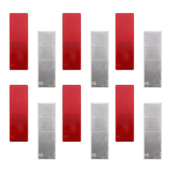 FUEENIRVA 20Pcs Car Safety Reflector Rectangular Shape for Oil in Dark Environments