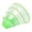 green, variant on AUQ Dog Cone Transparent Dog Cone Collar Anti-Lick Dirt-Resistant Cat Cone,Green,M(20-26cm)