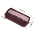 thumbnail image 2 of Uxcell 8.7"x4.3"x0.8" Travel Mesh Toiletry Bag Makeup Cosmetic Bag Zipper Pouch Dark Red, 2 of 4
