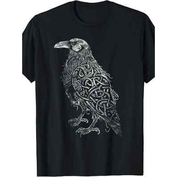 Velto The complex intelligence of crows1pcs, 100% cotton, washed printed T-shirt All Size S-5XL