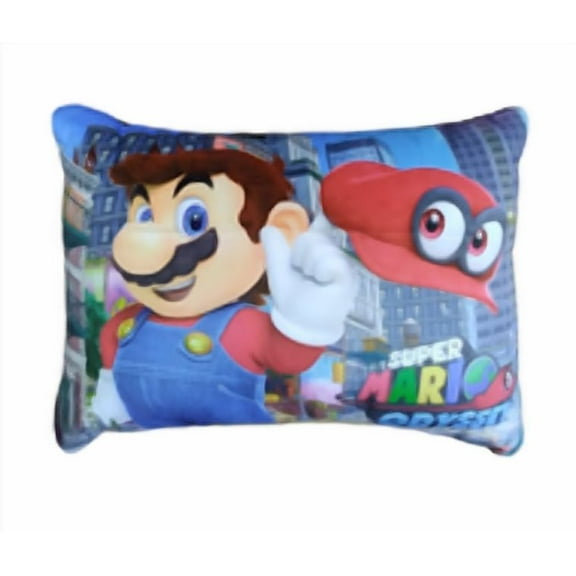 Franco Manufacturing 8 x 12 in Super Mario Polyester Decorative Pillow