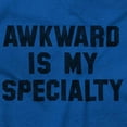 thumbnail image 2 of Awkward Specialty Funny Sarcastic Unisex Fleece Graphic Zip Up Hoodie Brisco Brands 2X, 2 of 5