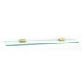 thumbnail image 4 of Alno A6550-24-SN Cube 24 Inch Glass Shelf with Brackets Satin Nickel, 4 of 6
