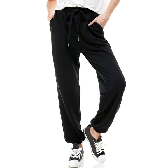 Women's High Waisted Sporty Gym Athletic Fit Jogger Sweatpants and Loose fit Lounge Trousers Plus Size Lounge Pant