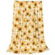 thumbnail image 2 of Balery Coffee Plaid Sunflower Manta de Felpa Suave y Acogedora – Cobija de Franela Aterciopelada para Cama, Lavable y Cálida para Sofá, Mascotas, Transpirable-50"x40", 2 of 7