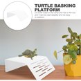thumbnail image 3 of OULII Plastic Turtle Climbing Platform for Aquarium with White Durable Ramp and Basking Area, 3 of 8