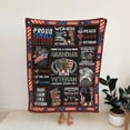 thumbnail image 4 of Female Veteran Gifts, Proud Female Veteran Blanket, Veteran Military Blanket US Veterans Gifts, Soft Warm Blanket Thank You Gifts for Veterans on Veterans Day Female Women Veteran Mom Grandma, 4 of 5