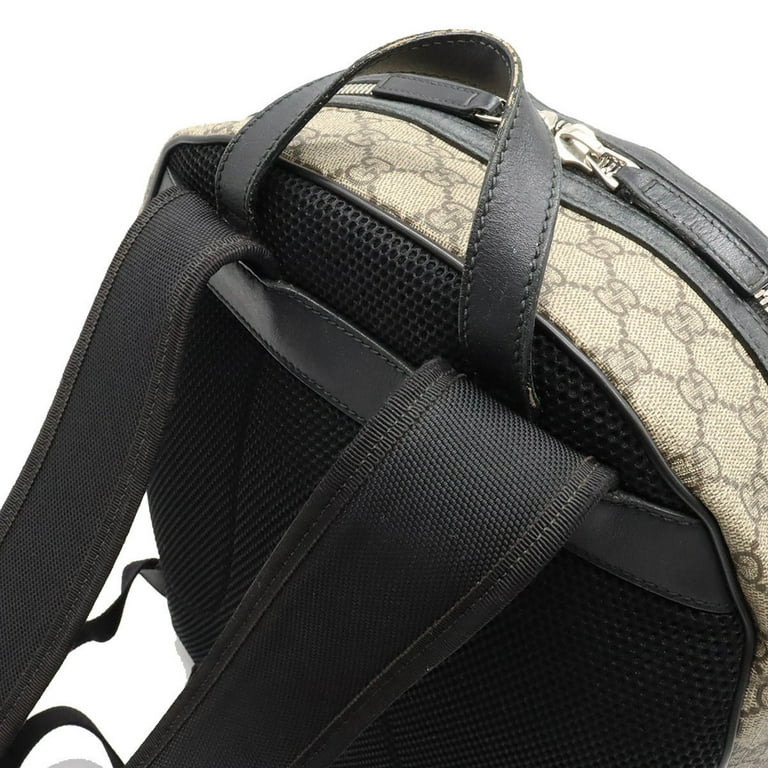 black gucci backpack with red and green strap