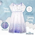 thumbnail image 4 of Disney Frozen Girls Fantasy Nightgown Epilogue Elsa Pajama Sleepwear, White, Size: 6, 4 of 5