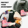 thumbnail image 4 of Naloa Watercolor Butterfly Guinea Pig 2Pcs Anti-Kick Back Seat Cover Kick Mat, Car Seat Protector with 3 Storage Pockets, 4 of 8