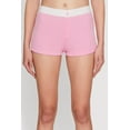 thumbnail image 3 of Womens Trendy Ribbed Knit Sleep Shorts, 3 of 4