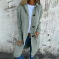 thumbnail image 4 of Cardigan Sweaters for Women Long Sleeve Button Hooded Knitted Sweater Coat with Pockets Womens Cardigan Sweaters, 4 of 8