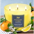 thumbnail image 7 of Honeysuckle Citrus Scented Candle 3 Wick Aromatherapy Candle Long Lasting and Clean Burning Soy Candle for Men and Women Relaxing Candle for Home Scented, 7 of 7