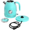 1.8 Quart Electric Tea Kettle and 2 Slice Toaster Combo, Turquoise ...