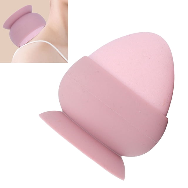 Fascia Ball, Trigger Point Massage Ball Suction Cup Detachable for Back Grey,Roseate