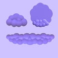 thumbnail image 2 of 3-Pack Cloud-Shaped Wrist Rest Mouse Pad With Memory Foam Support Non-Slip Rubber Base Soft Surface - For Office Workers Gamers Students Home Office Users Desktop Computer, 2 of 3