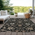 thumbnail image 6 of Addison Rugs Chantille Indoor/Outdoor Traditional Global Black Washable Rectangle Rug, 10' x 14', 6 of 6