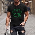 thumbnail image 2 of Besolor T-Shirts de la Saint-Patrick pour Hommes Imprimés Col Rond Manches Courtes Hauts Décontractés Grande Taille T-Shirts de Vacances d'Été à la Plage, 2 of 5