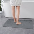 thumbnail image 5 of RLESO 2026 New Stone Bath Mat – Diatomaceous Earth Bath Mat,Rock Absorbent Bath Mats for Bathroom,Stone Bathroom Mat Modern Stone Drying Mat,Shower Mat Outside Shower,31.4"X19.7" Gray, 5 of 9