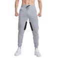 thumbnail image 1 of Pantalones largos Sunloudy para hombre, pantalones ajustados con bolsillos con cordón en la cintura elástica de retazos de colores en contraste, pantalones casuales simples Sunloudy M L XL XXL XXXL, 1 of 8