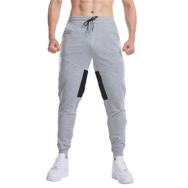 Pantalones largos Sunloudy para hombre, pantalones ajustados con bolsillos con cordón en la cintura elástica de retazos de colores en contraste, pantalones casuales simples Sunloudy M L XL XXL XXXL