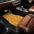 thumbnail image 6 of Fuzoiu Autumn Orange Wheat Print Carpet Floor Mats for Car,Car Foot Mat Set,Universal Fit 4 Piece Mat Pad Set,Fits Most Cars Trucks Vans Sedans SUV Auto Carpet Mat Se, 6 of 7