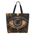 thumbnail image 1 of Disketp Mystical Golden Eye Bolsa Tote Estampada para Mujer, Bolso de Hombro y de Mano para Compras y Viajes, 1 of 8