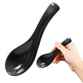 thumbnail image 2 of Ceramic Asian Soup Spoon,Japanese Retro Ceramics Soup Spoon,Long Handle Perfect Depth Spoon for Japanese Ramen Noodles,Chinese Dumpling,Pho,Miso,Wonton,Dishwasher Safe, 2 of 6