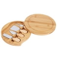 thumbnail image 3 of Cheese Knives Set, Stainless Steel, Wood Handle, Mini Cheese Cutting Board, For Home, Barbecue, Outdoor Picnics, 3 of 8