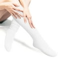 thumbnail image 4 of Besolor 3 Pairs Women's Scrunch Socks Warm Frilly Knit Crew Socks Soft Thick High Boot Socks Long Tube Stacked Socks, 4 of 8