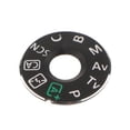 thumbnail image 1 of Paquete De 1 Dial, Placa De Interfaz De La Placa, Cubierta, Tapa, Reparación, Pieza De Reparación,Cámara Réflex Digital, Negro Sunnimix Etiqueta de tapa de interfaz de dial de modo, 1 of 6