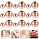 thumbnail image 4 of 200 piezas Diy Beads de cobre liso Pulseras redondas lisas Cuentas espaciadoras sin costuras sueltas sueltas, 4 of 6