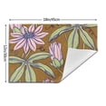 thumbnail image 3 of YFYANG Washable Heat-Resistant Placemats, 70% PVC/30% Polyester, Floral Art Patterns Kitchen Table Mat, 12" x 18" 6 Piece, 3 of 6