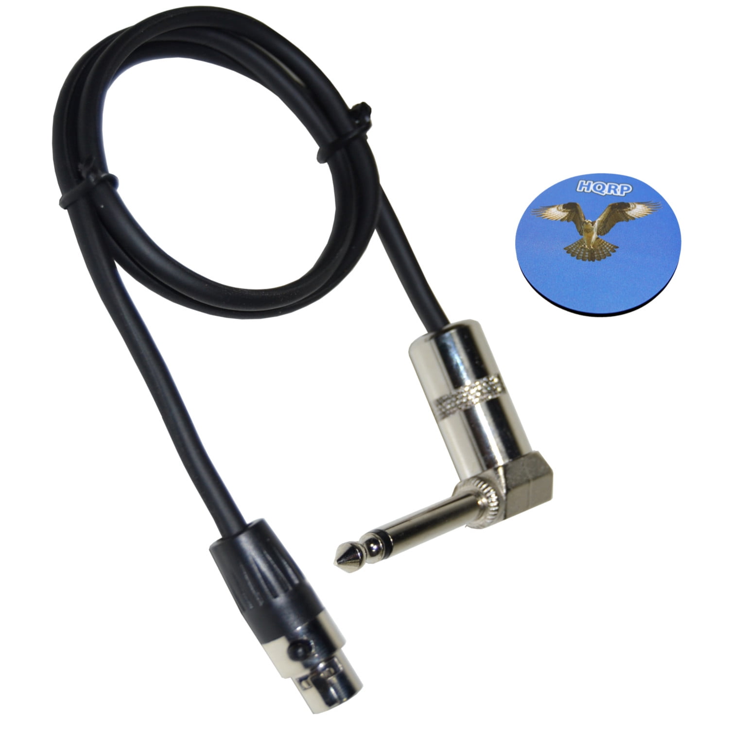 HQRP 4Pin Mini Connector (TA4F) to RightAngle 1/4Inch Connector