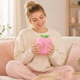 thumbnail image 7 of Yardvibe Giant Peach Squishies with OPP Bag, 5.5"x6.3" Jumbo Slow Rising Sensory Fidget Peach Stress Ball for Anxiety Relief, Soft Peach Fruit Squeeze Ball for Adults (C), 7 of 7