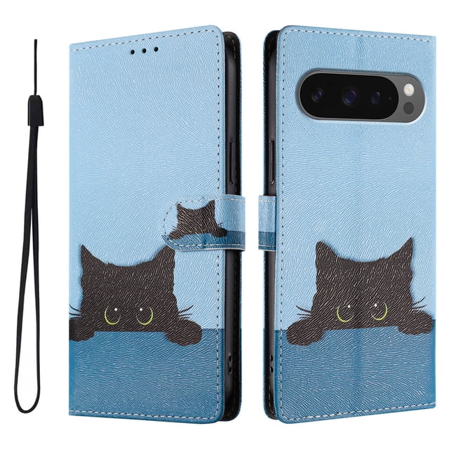 FOXDOCK Funda Tipo Cartera para Google Pixel 9/9 Pro con Soporte y Correa – Diseño de Patrones Lindos