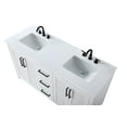 thumbnail image 5 of Elegant Lighting VF29560DLO Alina 60" Free Standing Double Basin Vanity Set - Wood, 5 of 7